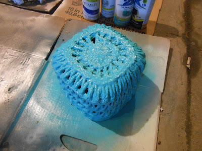 Crochet hat planter