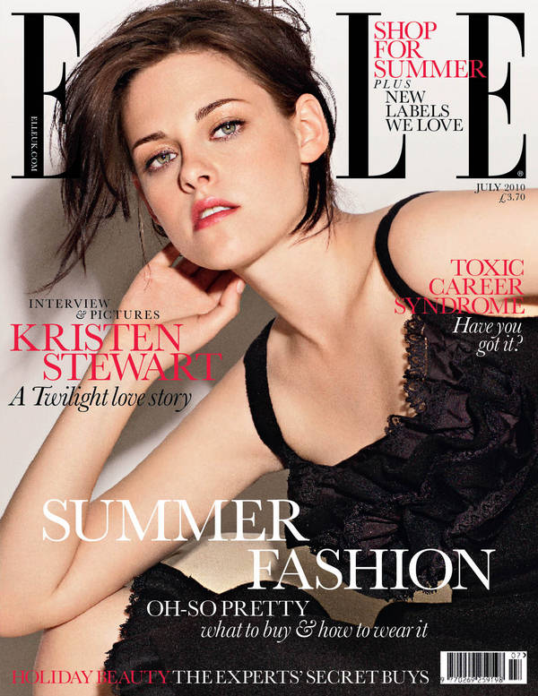 Kristen Stewart Elle Magazine UK July 2010. COVER: Kristen Stewart
