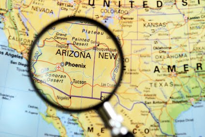 Phoenix Arizona map small