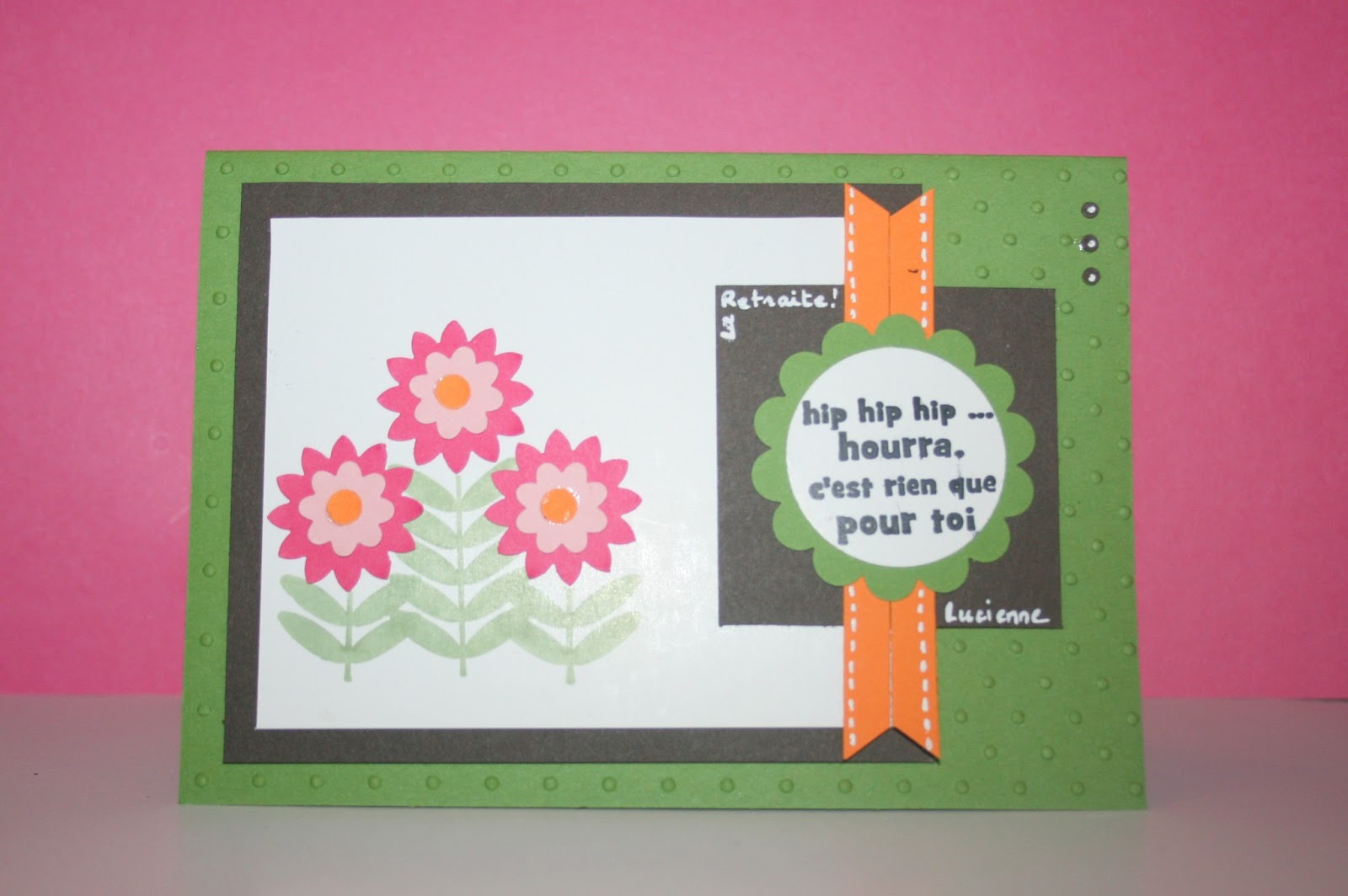 Frizouille Craft Bidouille Carte Pour Le Depart En Retraite D Une Collegue De Travail