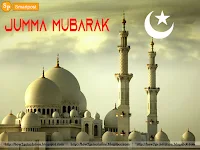 mosque image along jumma mubarak message