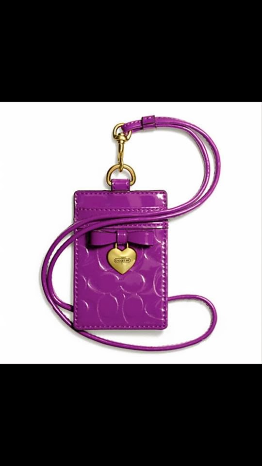 Coach Embossed Lanyard - iris