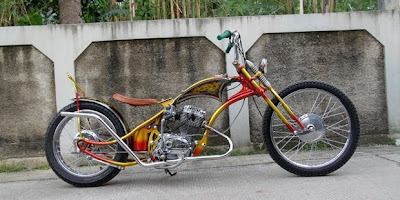 Foto Modifikasi Honda GL 100 Gaya Chopper