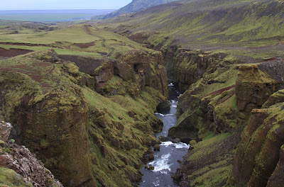 Waterfalls on the Skógá River