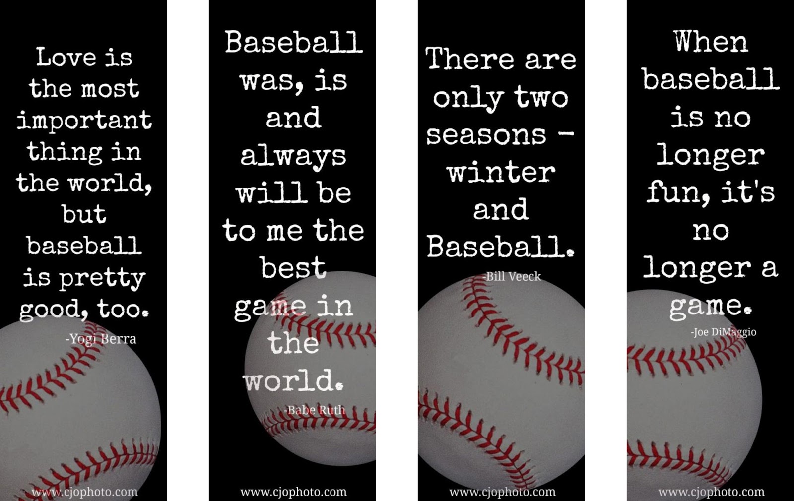 cjo photo printable bookmarks baseball quotes