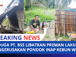 Diduga Perusahaan PT. BSS Libatkan Preman Melakukan Pengerusakan Terhadap Pondok Warga 