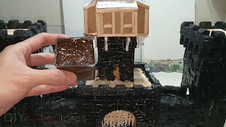 Diorama Stone Castle Gate and Tower