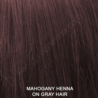 Mahogany Henna On Gray Hair