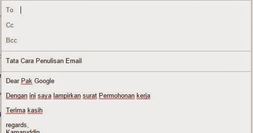 Contoh Email Formal Dalam Bahasa Indonesia - Toast Nuances