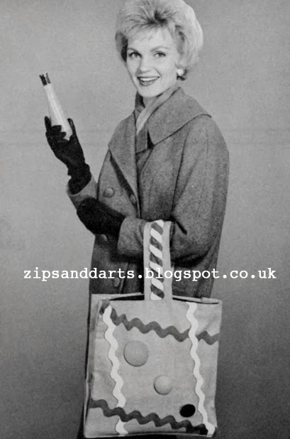 1960' Sewing - Prims Convertible Tote Bag Pattern- FREE Pattern