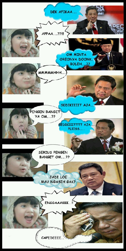 Komik Lucu Afika dengan SBY  Gang Murai Happy