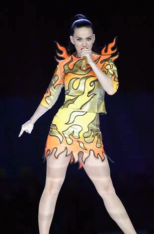 Katy Perry Super Bowl Flame Dress