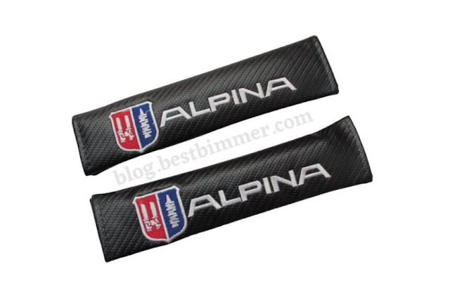 Seat Belt Cover Logo Alpina - Motif Carbon