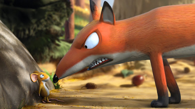 Кадр с мышонком и лисой из мультфильма «Груффало»