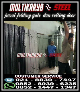 Gambar untuk pusat informasi tentang daftar harga pintu folding gate, pintu harmonika, rolling door, rolling door one sheet dan rolling door industri otomatis harga murah untuk seluruh wilayah di Indonesia. Kami Multikaryasteel adalah Distributor, supplier, kontraktor dan produsen pintu folding gate, pintu harmonika, rolling door, rolling door one sheet dan rolling door industri otomatis dengan specifikasi bahan dan harga pabrik yang relatif murah dan berkwalitas