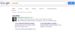 contoh google sitelinks yang sudah di demosikan atau di hapus dari hasil pencarian google