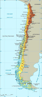 Чили на карте мира