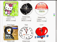 Kumpulan HTML / Script Widget Jam Lucu Unik Keren Imut Untuk Mempercantik Blog