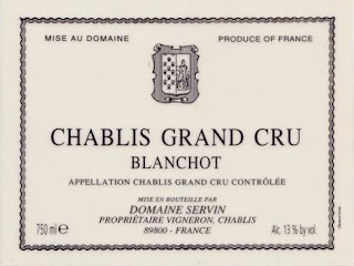 Domaine Servin Blanchot Chablis Grande Crus