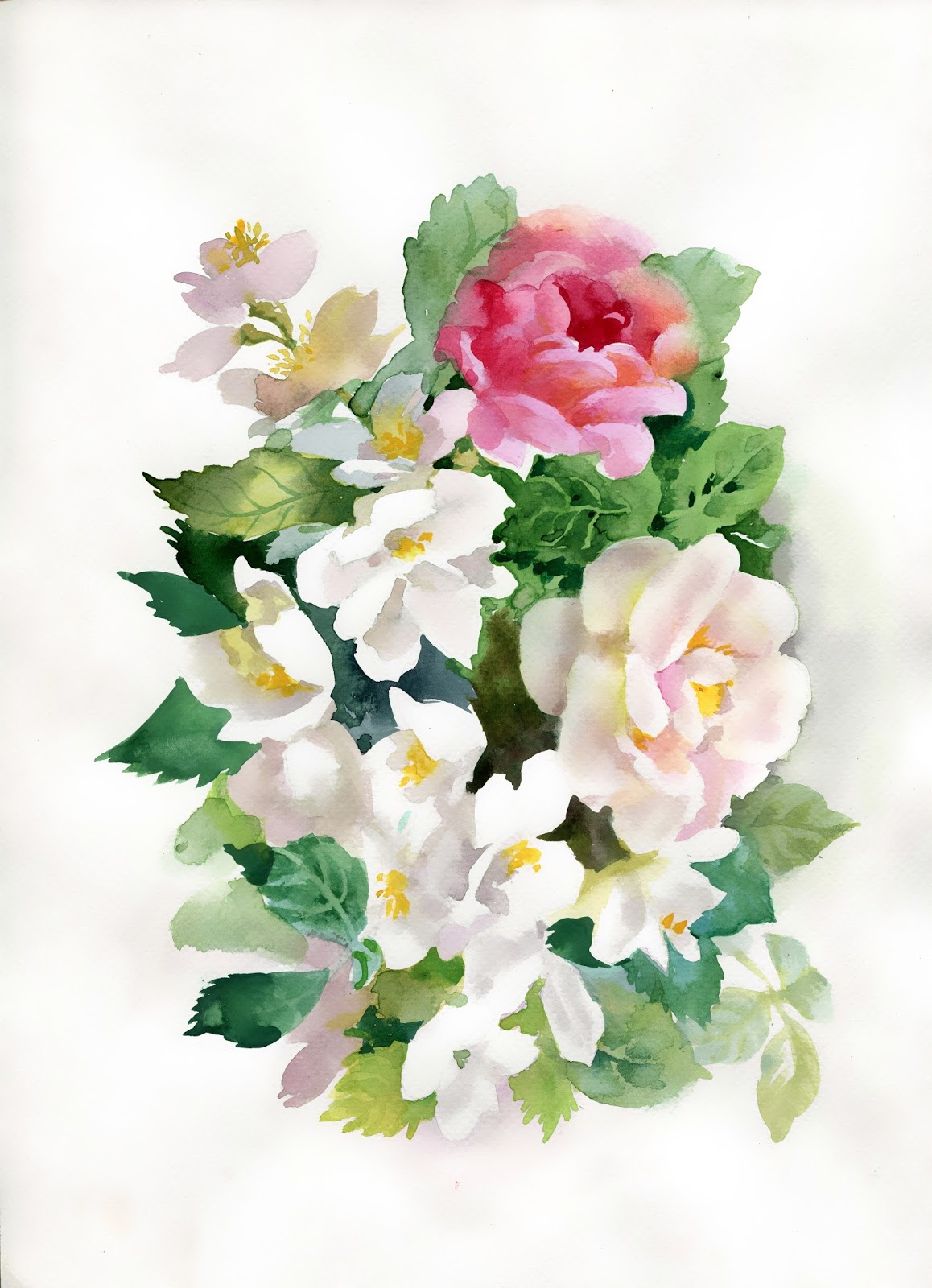 Download WATERCOLOUR BOUQUET OF VARİOUS FLOWER | Joy Design Studio