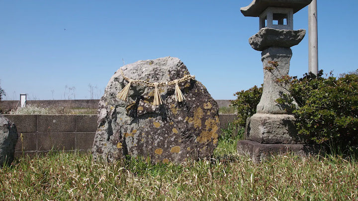 鳥取県西部のサイノカミ、今津荒神社の双体道祖神