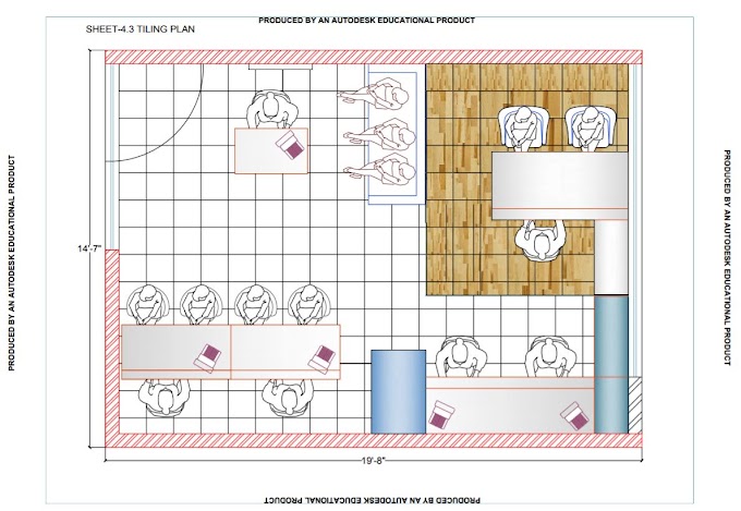 TILES MODEL AUTOCAD