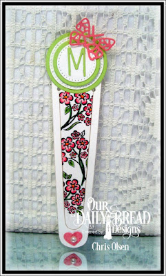 Our Daily Bread Designs, You Bless Me So, dies-Bookmark, Pierced Circles, Circles, Bitty Butterflies, Mini Stitched Hearts, designed by Chris Olsen