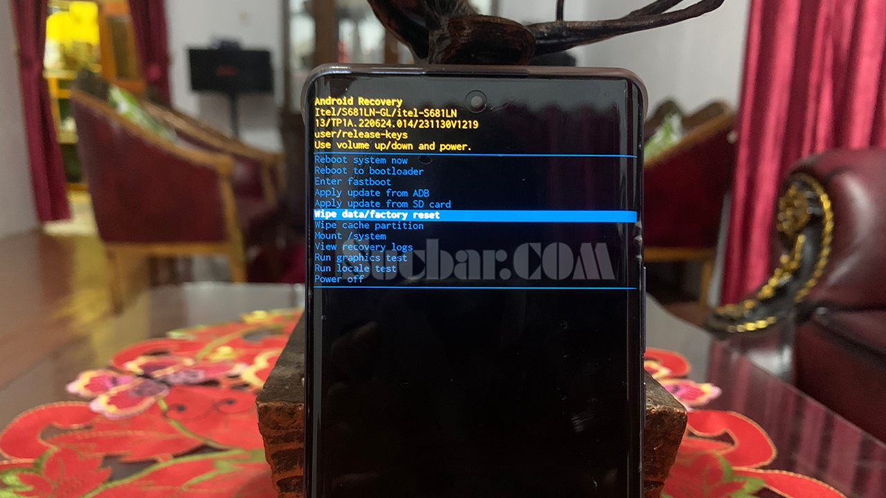 hard reset hp itel s23