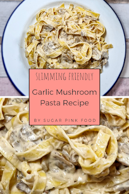 Garlic Mushroom Pasta Recipe | Low Calorie Dinner