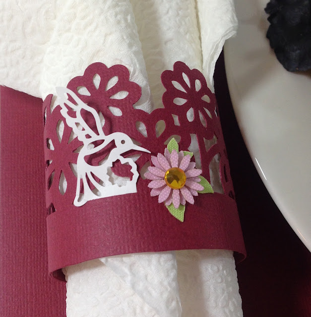 paper napkin ring border punch lisa fulmer