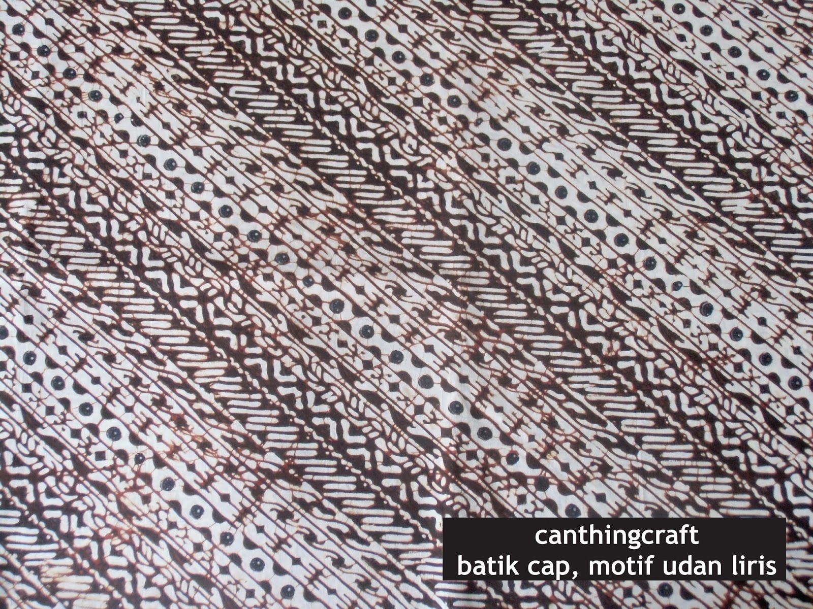 Canthing Craft Kain Batik  Cap Motif  Udan  Liris 