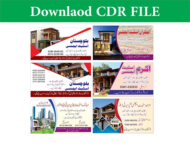 Download CDR File of Top 6 Professional Business Cards.