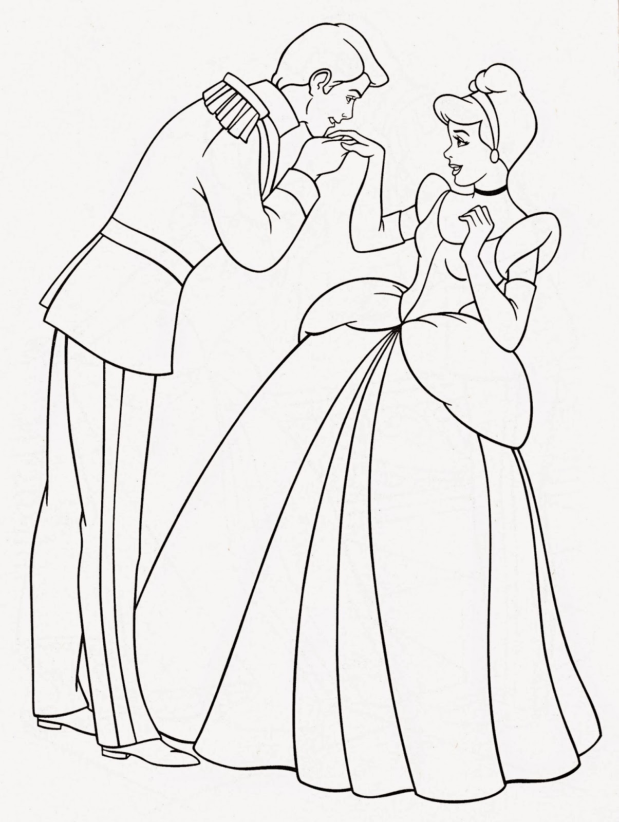 Download Coloring Pages: Cinderella Free Printable Coloring Pages