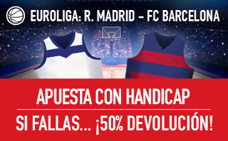 sportium promocion clasico Euroliga Real Madrid vs Barcelona 22 marzo