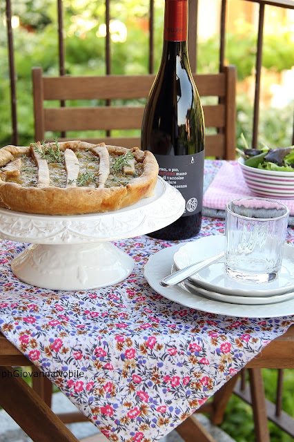 Quiche integrale con cipolle e mele