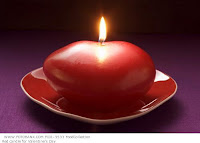 heart shape candle wallpaper for valentine