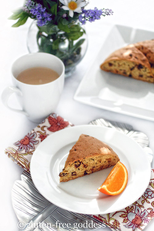 Gluten free orange scented soda bread