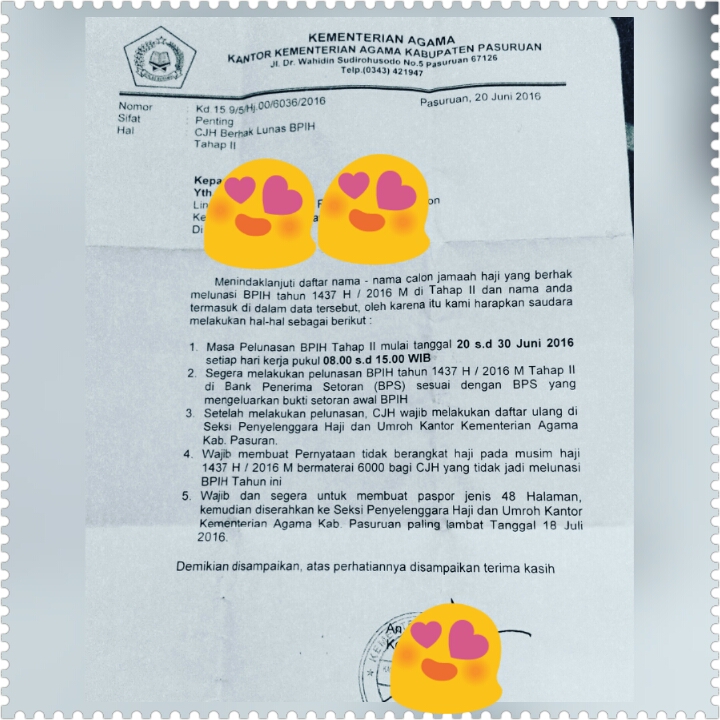 Surat Permohonan Penggabungan Haji Suami Istri - Terengganu s