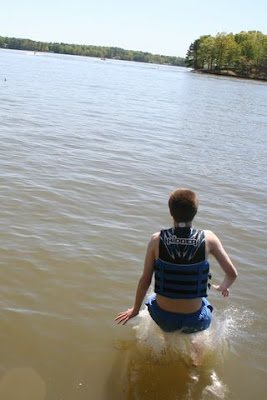 swimming in Lake Gaston