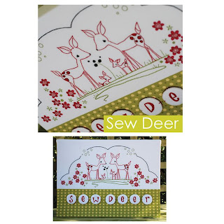 Cinderberry Stitches SEW DEER Stitchery Kit by Natalie Lymer