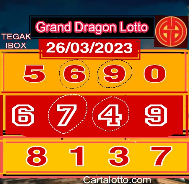 Carta 4D New Special Chart For (Tuesday) Carta Lotto