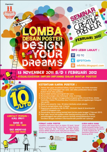 30 Contoh Desain Poster Promosi Keren, Unik, Modern, dan 