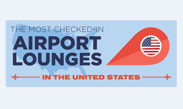 Image: The Most Checked-In Airport Lounges in The United States #infographic