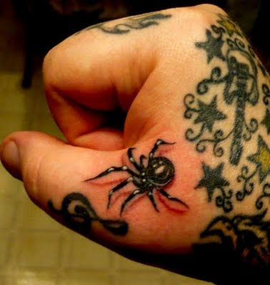 Spider Tattoo Design. Random Tattoo Quote: Tattoos are like stories 