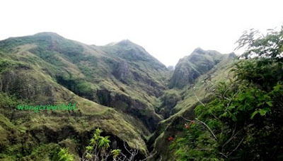 panorama gunung kelud sebelum meletus