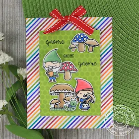 Sunny Studio Stamps: Home Sweet Gnome Sliding Window Interactive Card by Juliana Michaels