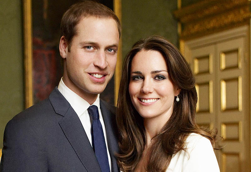 william and kate engagement photos official. in her official engagement