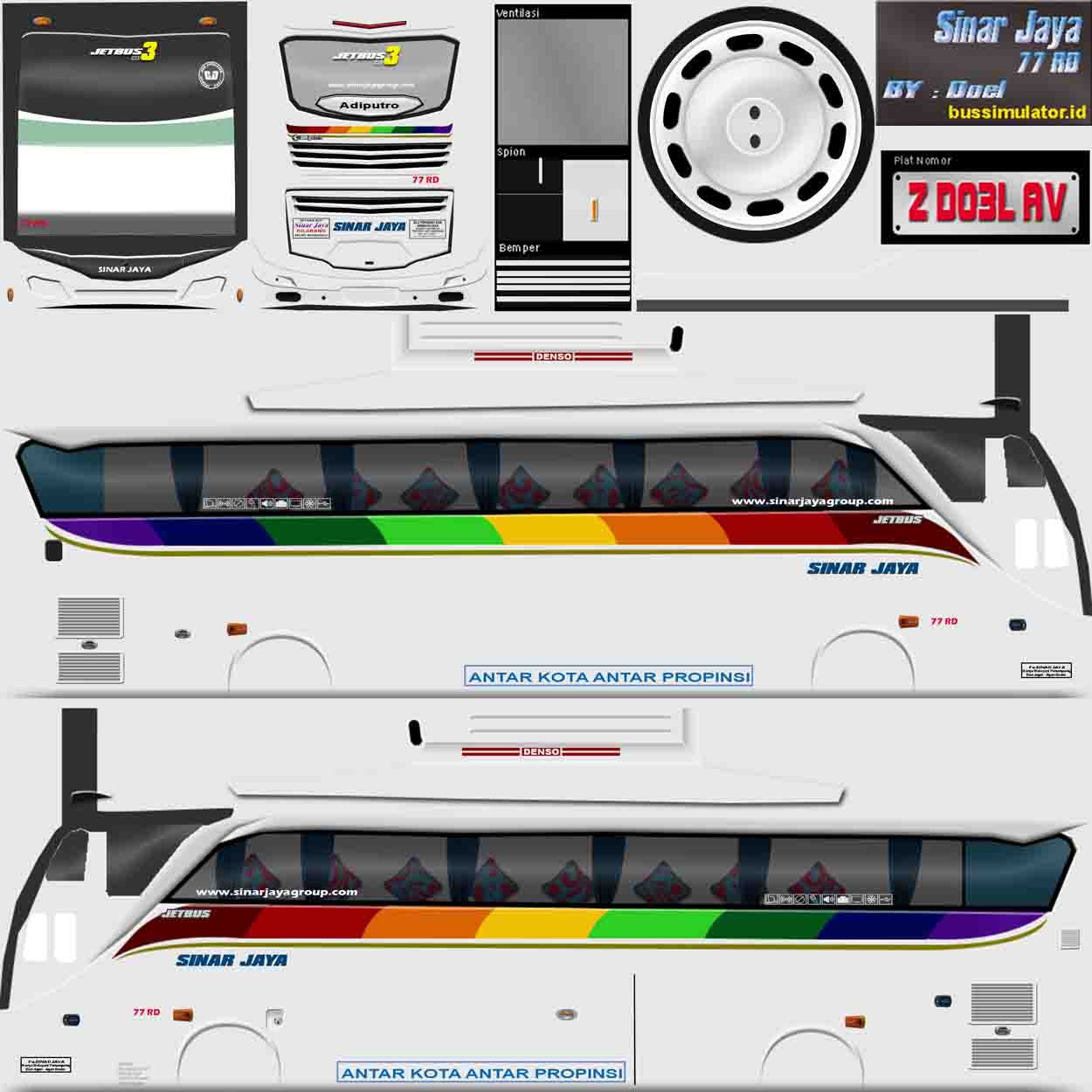 livery bus simulator x ratu maher