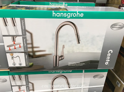 Update your kitchen sink with the Hansgrohe Cento HighArc Kitchen Faucet