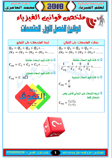 ملخص قوانين الفيزياء للصف السادس العلمي 2017 مرشحات 2017